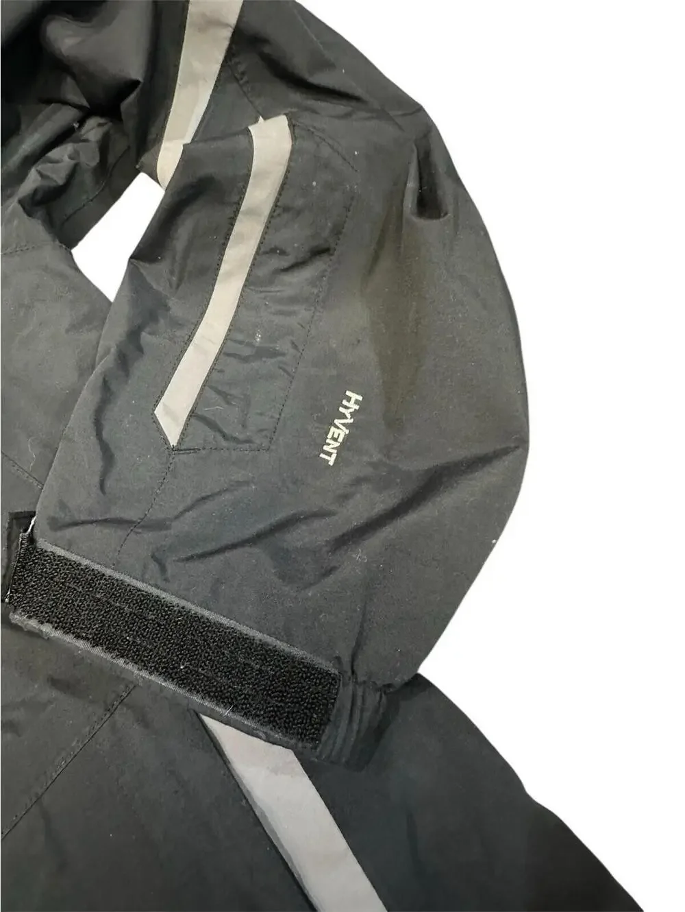 The North Face Full Zip Fleece Jacket Mens Medium Gray Outdoor Hiking Stretch